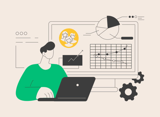 Customer relationship management abstract concept vector illustration. Customer relationship management abstract concept vector illustration. CRM system, CRM lead management, interactions with customers, companys relationship, sales data access abstract metaphor. supplier relationship management stock illustrations