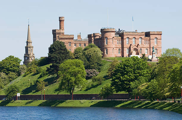 inverness castle - blue past architecture uk zdjęcia i obrazy z banku zdjęć