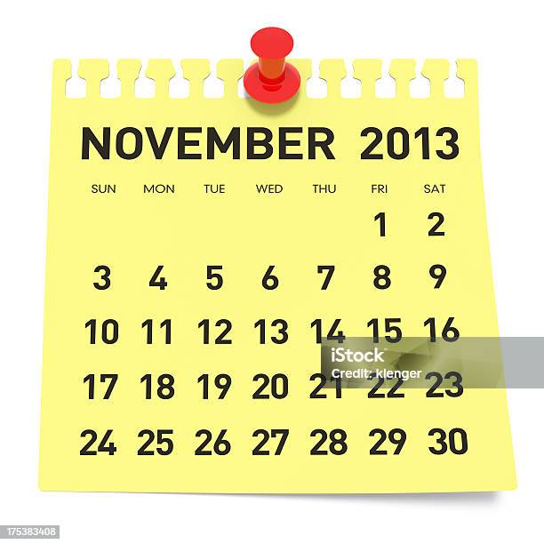 November 2013 Calendar Stock Photo - Download Image Now - 2013, Calendar, Calendar Date