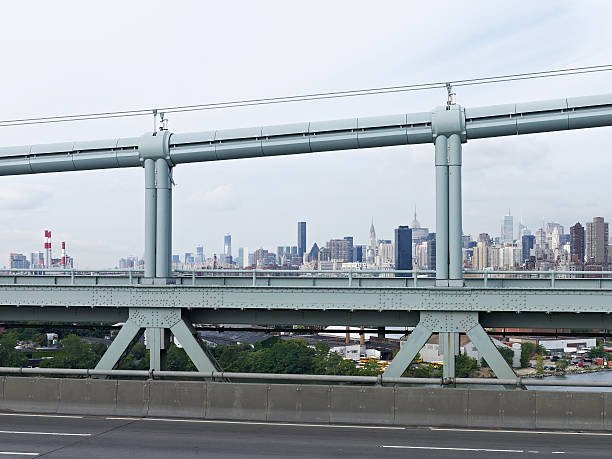 istock Architectural detail and Manhattan at background 175383451