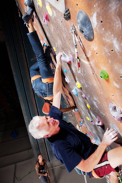 istock Group of Men Various Ages at Climbing Gym 175383847
