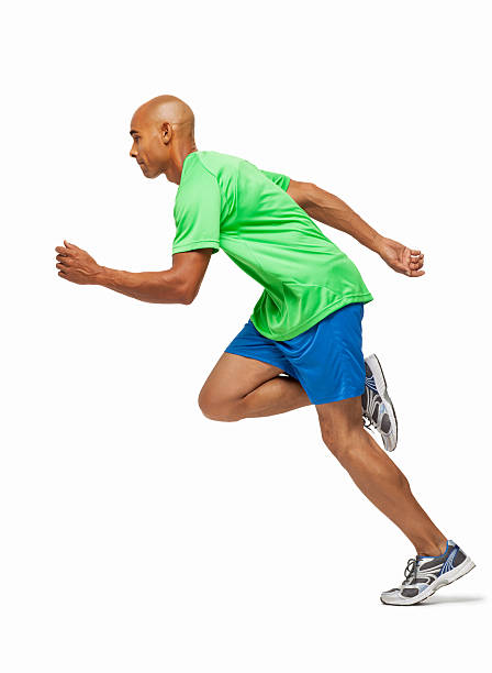 istock Male Athlete Sprinting - Isolated 175384064