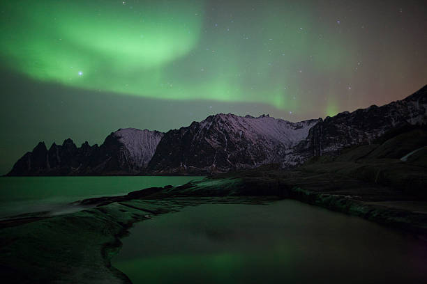 istock Aurora Borealis over Tungenesset, Senja 175384198