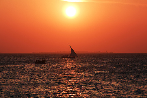 Sunset on Zanzibar, Indian Ocean