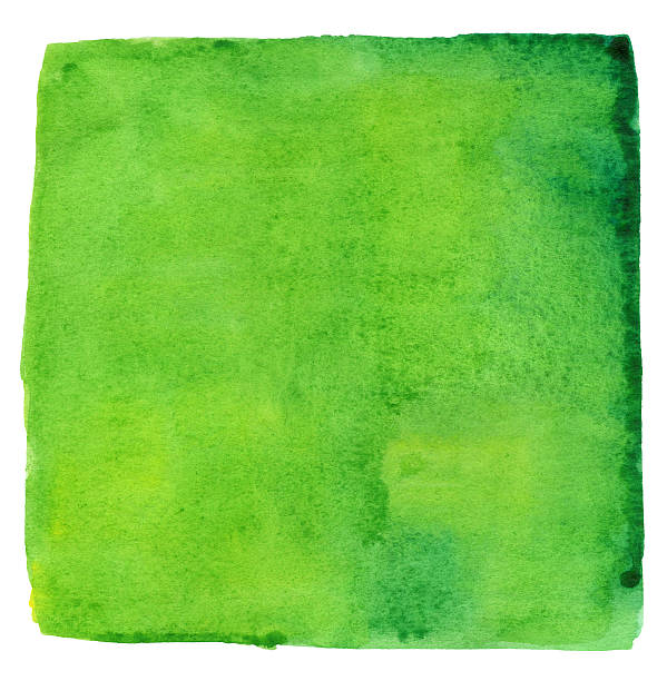 Rising Jungle Green Watercolour Square
