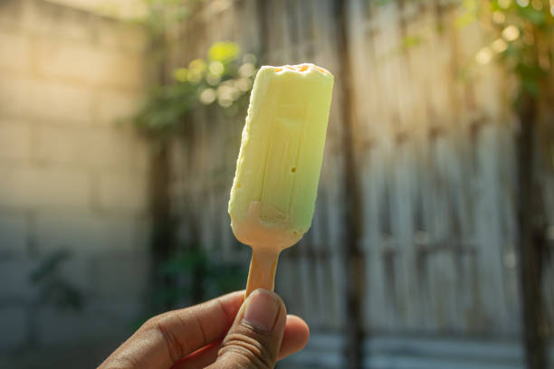 istock Bite the top of the melon ice cream 1753843340