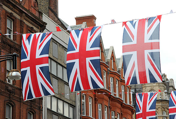 istock Union Jack flags in London 175384350