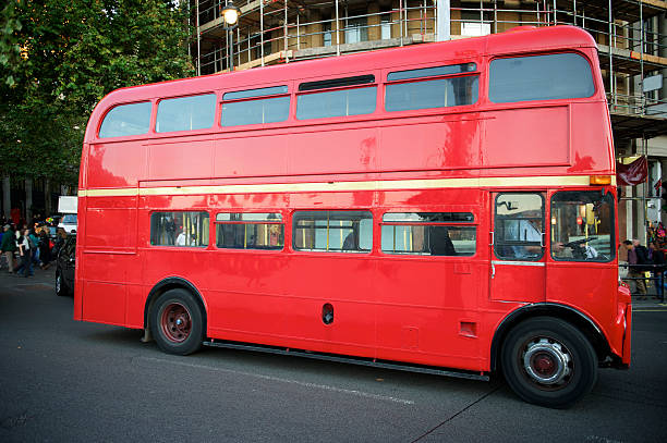 istock Iconic Double-Decker Bus Drives in London 175384411