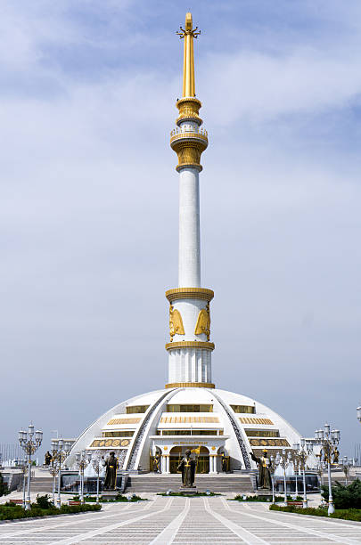 Independence Monument in Ashgabat, Turkmenistan.. stock photo