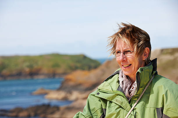 istock Mature woman outdoors portrait 175384732