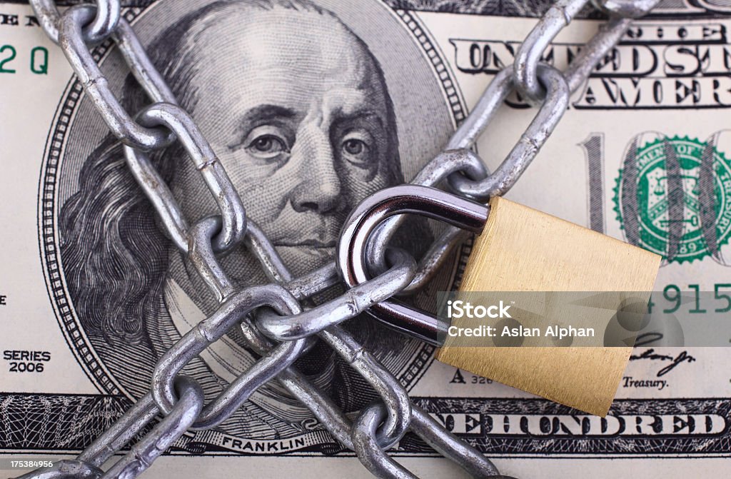 Sicherheit von Geld - Lizenzfrei Schutz Stock-Foto