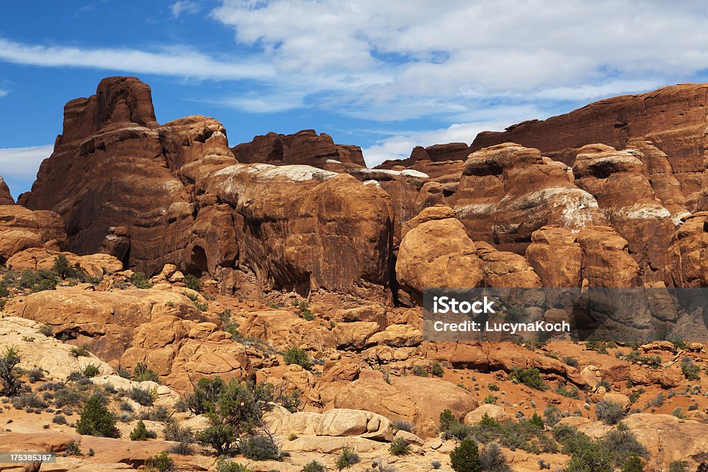 Red rocks formation - Lizenzfrei Arches-Nationalpark Stock-Foto