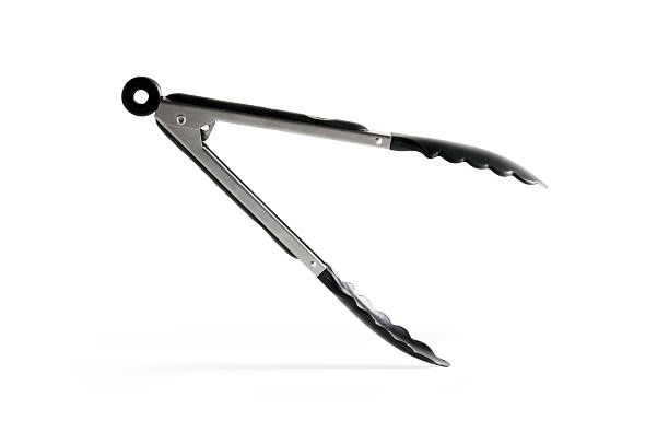 Tongs w/Clipping Path "Tongs isolated on white, with clipping path." serving tongs stock pictures, royalty-free photos & images