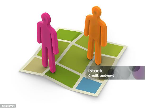 Direction Map Icon Stock Photo - Download Image Now - Business, Business Person, Business Travel