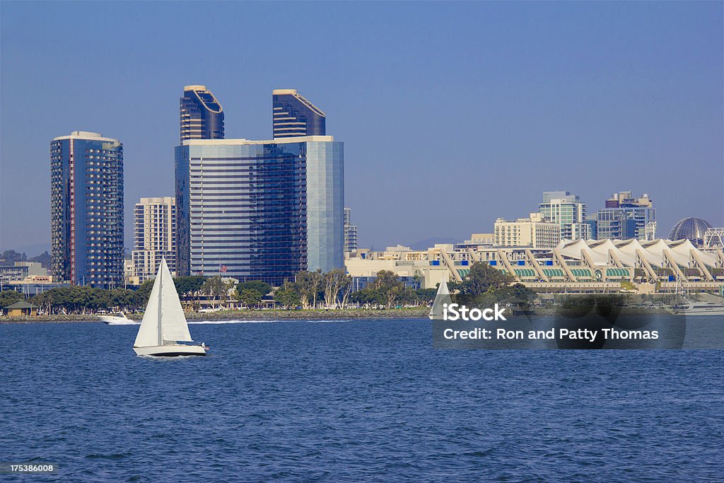 Skyline von San Diego, Kalifornien, Tel. - Lizenzfrei San Diego Convention Center Stock-Foto