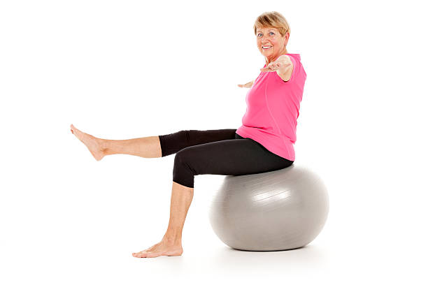 istock woman balance ball 175386175