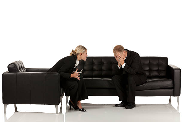 istock Businesswoman upset with co-worker 175386279