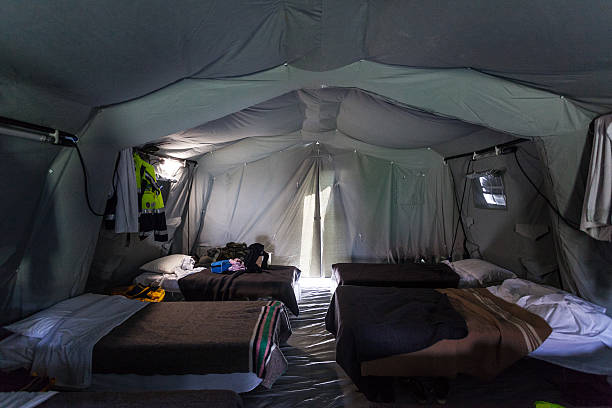 Tent on Refugee Camp after Italian Eartquake of 2012