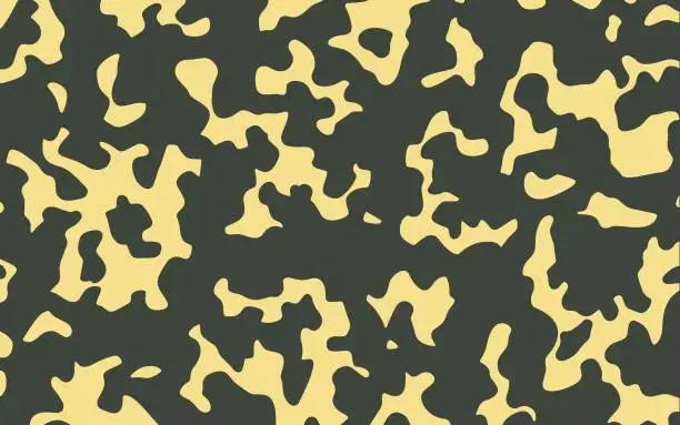 Vector illustration of military army camouflage pattern texture