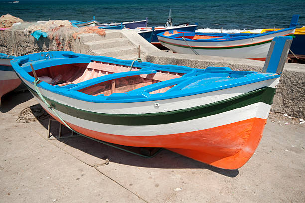 istock Fishing Boat on the Coast of Sicily 175386943