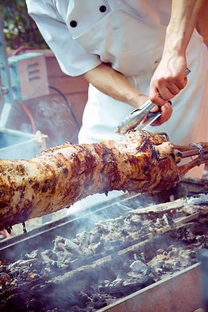 Lamb Roast stock photo