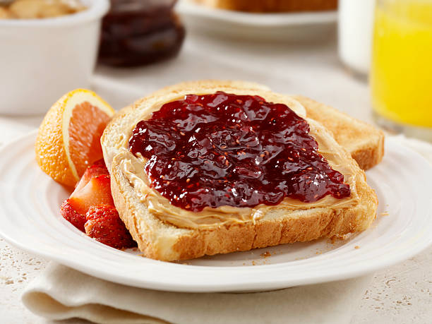 istock Peanut Butter and Jam on Toast 175387084