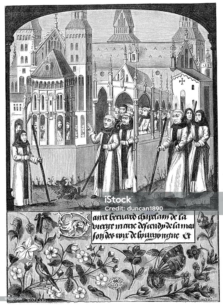 Saint Bernard - Lizenzfrei Abtei Stock-Illustration