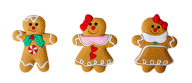 gingerbread  man with gift