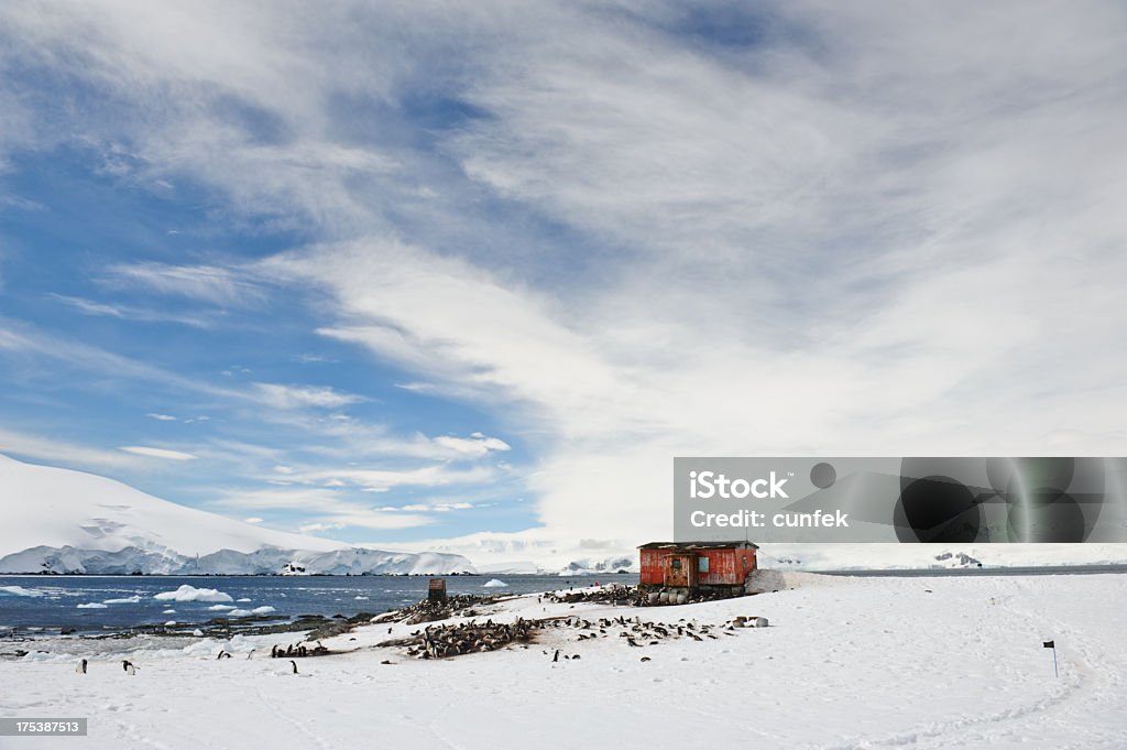 Capanna di Argentina - Foto stock royalty-free di Antartide