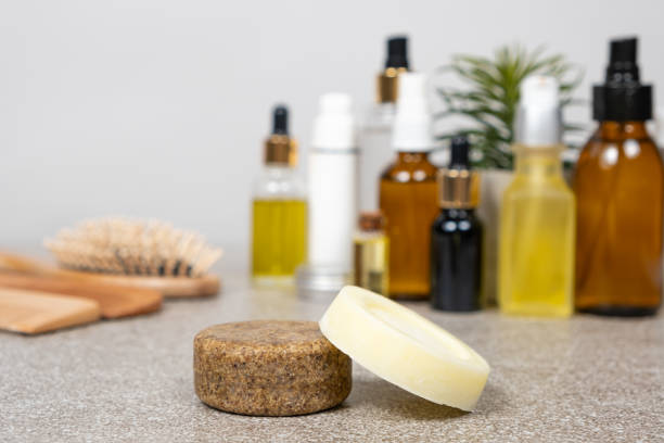 istock Solid shampoo and conditioner for hair. Natural eco-friendly organic cosmetics 1753875226