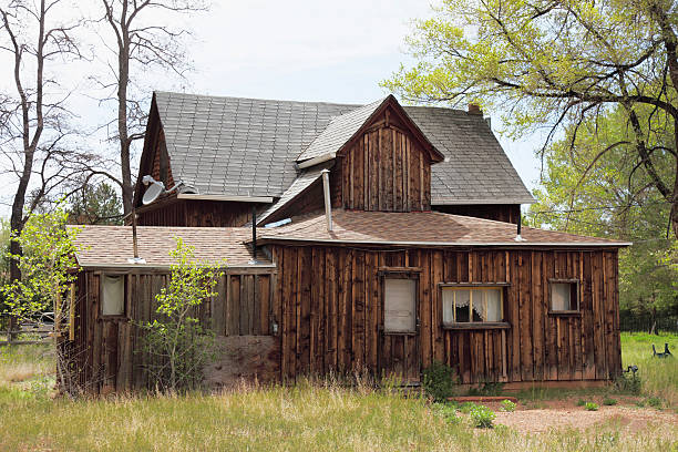 istock historic house in Torrey Utah below  trees 175387592