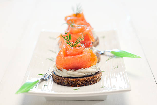 istock smoked salmon on rye bread with cream cheese 175387627