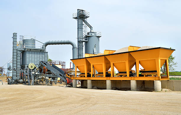 Small cement processing plant Small cement plant cement factory stock pictures, royalty-free photos & images