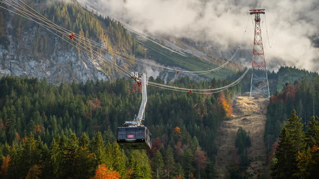 Cable car to Zugspitze Mountain