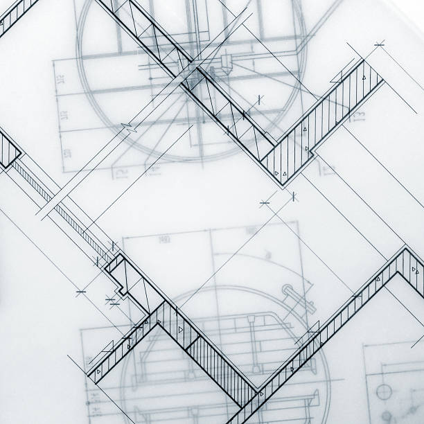 공업주 청사진 marco - architecture blueprint construction plan 뉴스 사진 이미지