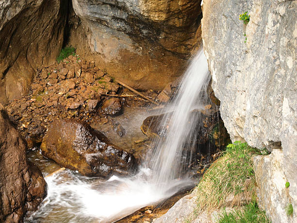 маленький водопад - ravine canyon stream sparse стоковые фото и изображения