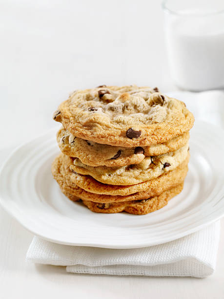 istock Chocolate Chip Cookies and Milk 175388242