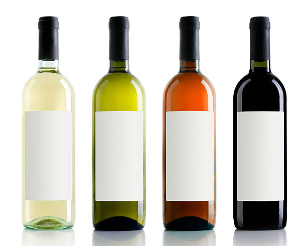 Wine bottles Wine bottles isolated on white wine bottle photos stock pictures, royalty-free photos & images