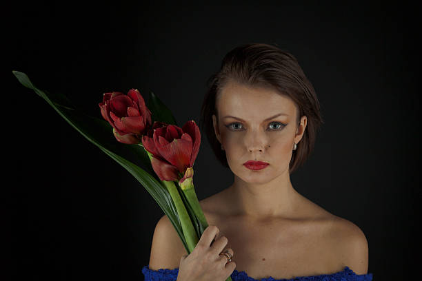 istock Woman with flowers 175389067