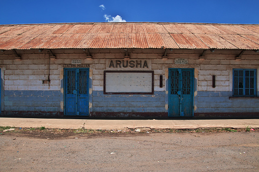 The railway station in Arusha, Tanzania