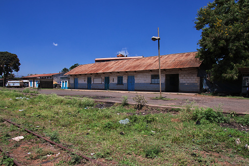 The railway station in Arusha, Tanzania