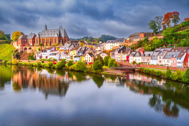 istock Saarburg, Germany - Old town and Saar River reflection. 1753897380
