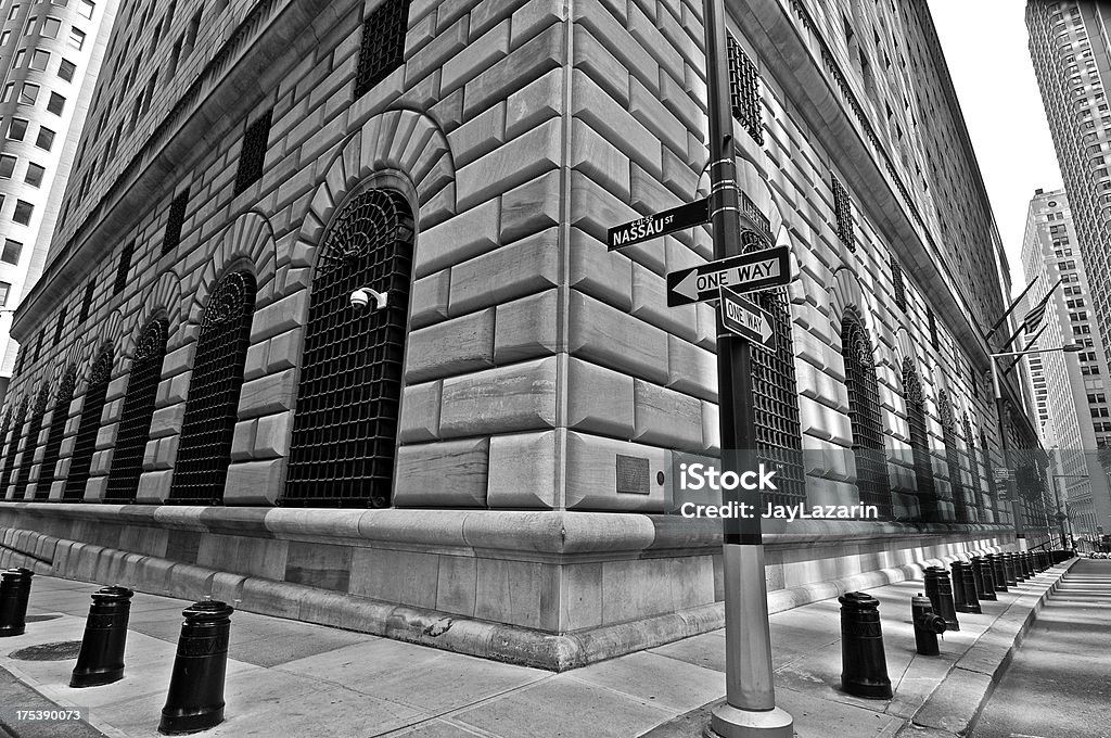 Federal Reserve Building, dem Finanzviertel von Lower Manhattan, New York City - Lizenzfrei New York City Stock-Foto