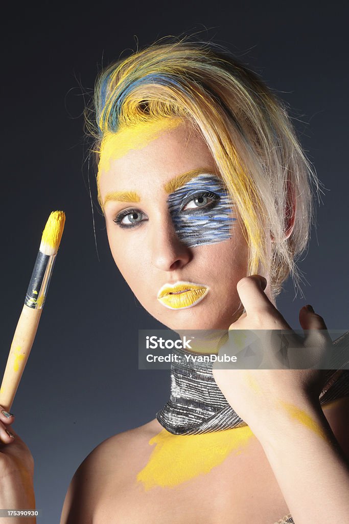 Artista pittore - Foto stock royalty-free di Trucco teatrale