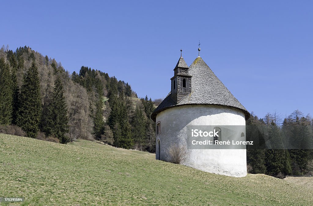 Dolomites, Chapel, Dobbiaco "Little chapel in Dobbiaco (Toblach), Trentino-Alto Adige, Italy (The Chapel of the Holy Sepulchre of Lerschach)" Chapel Stock Photo