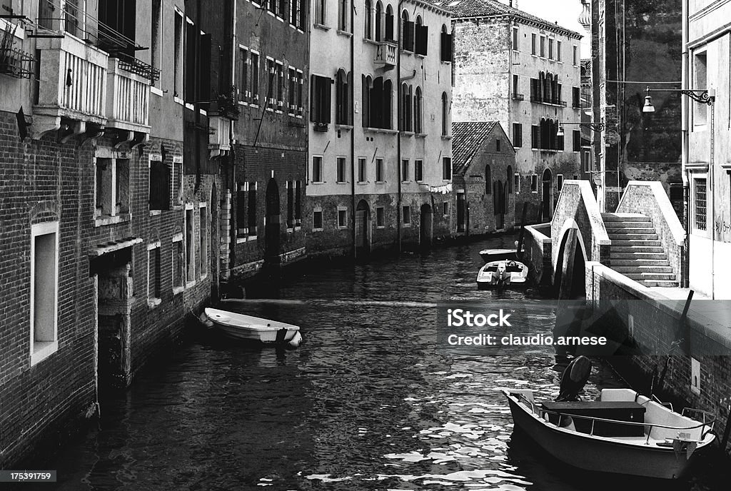 Venecia. Blanco y negro - Foto de stock de Agua libre de derechos