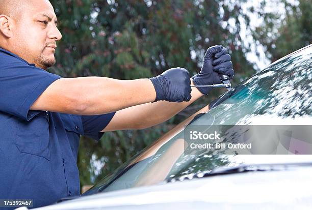 Auto Glass Repair Amp Replacement Stock Photo - Download Image Now - Car, Glass - Material, Installing
