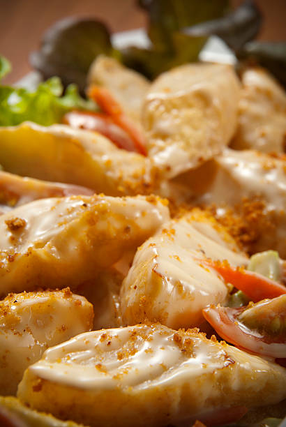 Fish cake salad