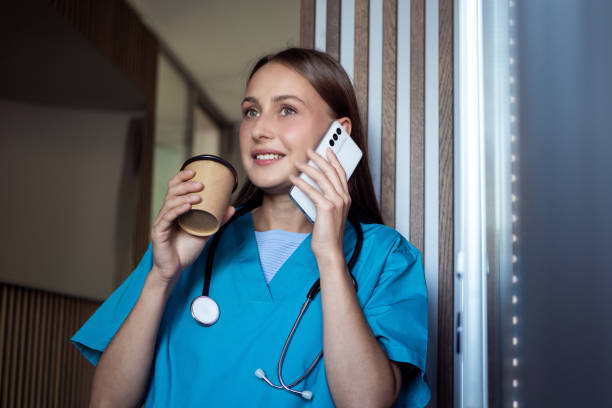 istock Nurse with smart phone 1753926734