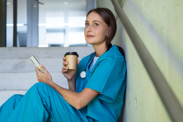 istock Nurse with smart phone 1753926769